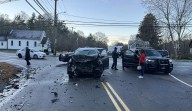 Foxborough police respond to Wednesday morning car crash