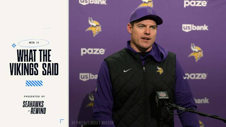 What The Vikings Said Following Their 26-0 Loss At The Seahawks