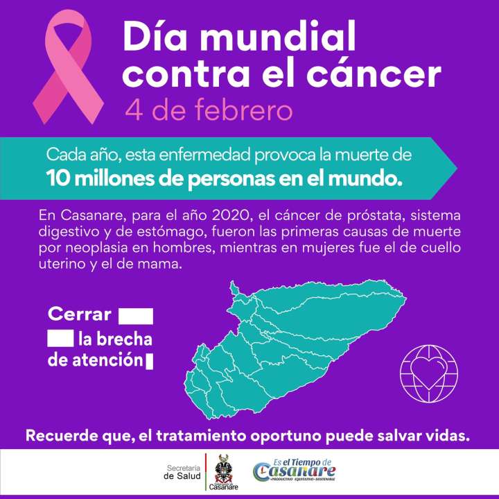 Cáncer de próstata, sistema digestivo y de estómago, fueron las primeras causas de muerte por neoplasia en hombres de Casanare