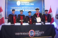 Universidad Bausate y Meza distingue como Profesor Honorario a Harry Mac Bride Navea