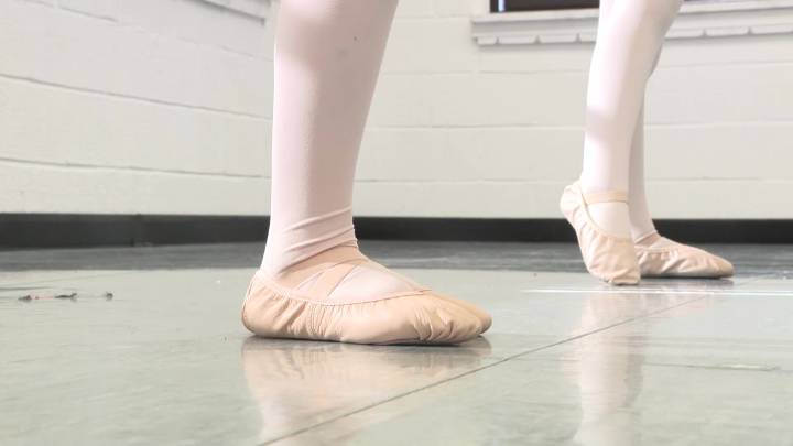 Young dancers at rise up school of dance prepare for a Nutcracker performance