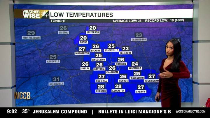 Bitter cold tonight with sun returning Tuesday