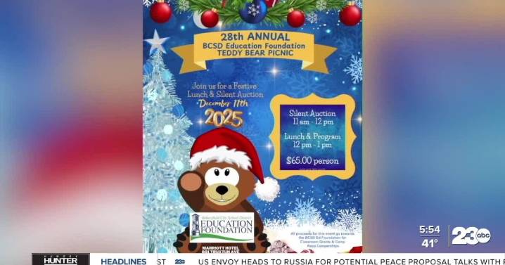 Bakersfield City School District Foundation hosts 28th annual Teddy Bear Picnic fundraiser