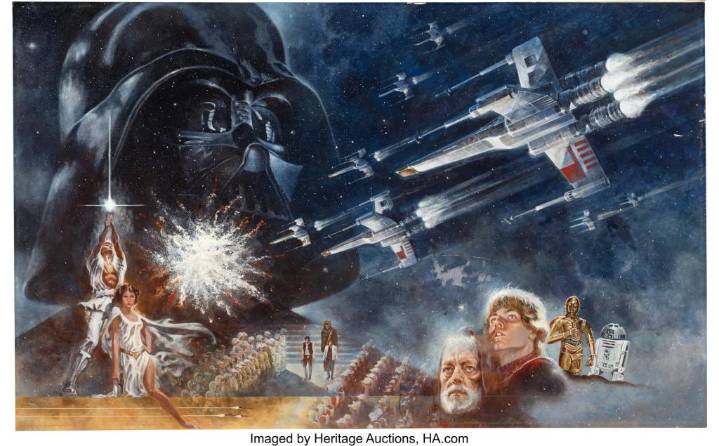La pintura que presentó “Star Wars” al mundo se vende por $3,9 millones en una subasta