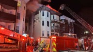 Fire crews battle three-alarm blaze in Boston