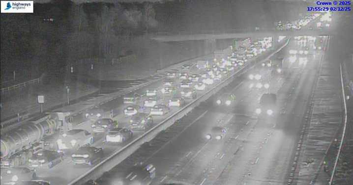 M62 and M6 traffic updates as crashes leave lanes closed