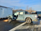 11 vehicles in chain-reaction crashes closed Route 690 in Van Buren for hours