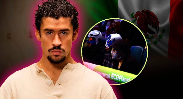 Bad Bunny aparece en Arena México con máscara del Místico y enloquece a los fans previo a sus conciertos en CDMX