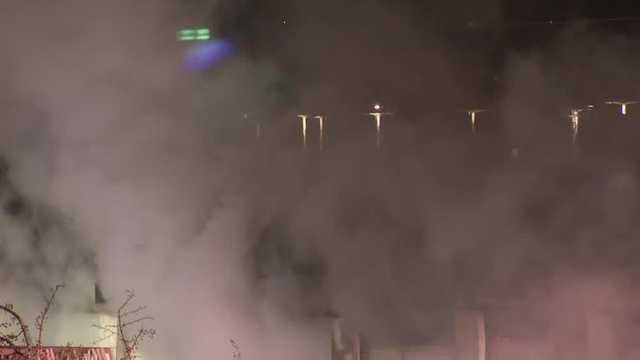 Firefighters battle storage unit fire in west Omaha