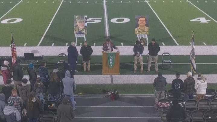 'Keep praying for Andy, it's working' | Family of injured National Guard member attend community vigil