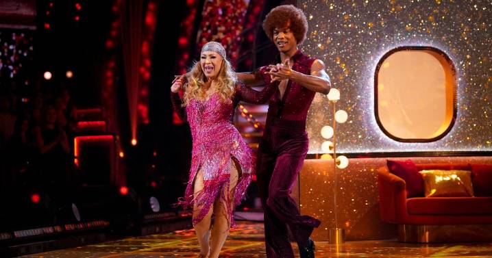 Strictly's Alex Kingston in tears as she shares husband's heart