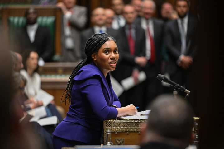 Kemi Badenoch is enjoying herself