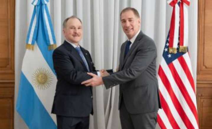 Santilli se reunió con el embajador de Estados Unidos en Casa Rosada