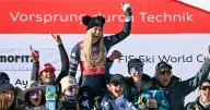 Lindsey Vonn places 2nd in a World Cup downhill