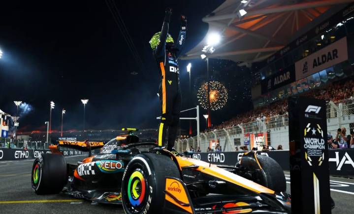 Quita Lando Norris la corona de la Fórmula 1 a Max Verstappen en Abu Dabi