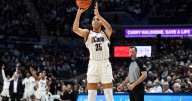 UConn's 23 steals lead top-ranked Huskies past DePaul on a day when Sue Bird's number is retired