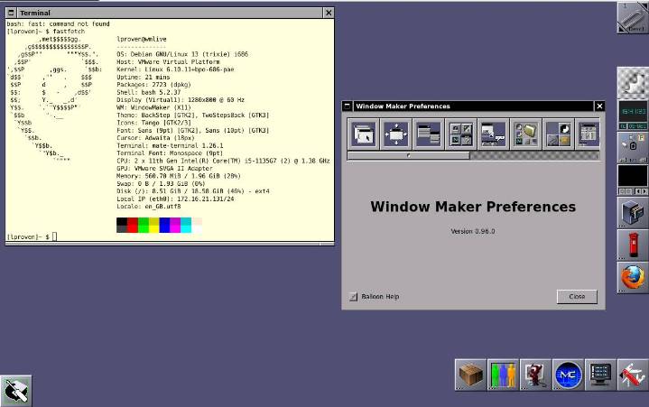 Window Maker Live 13.2 brings 32-bit life to Debian 13 • The Register