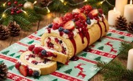 Receta para Navidad: arrollado de frutos rojos con crema
