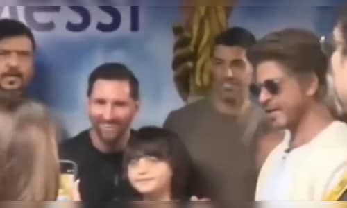 Lionel Messi GOAT India Tour: Argentine legend meets Shah Rukh Khan, shares warm handshake