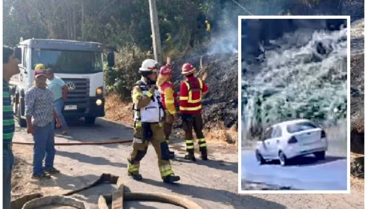 En prisión preventiva quedó bombero formalizado por la autoría de un incendio forestal que arrasó con 4 hectáreas en La Cruz
