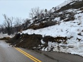 Landslide causes closure on River Road in Bismarck