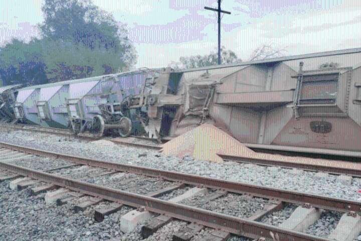 Descarrila tren en Atitalaquia