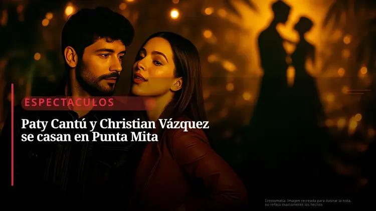 Paty Cantú y Christian Vázquez se casan en Punta Mita con tres vestidos de ensueño