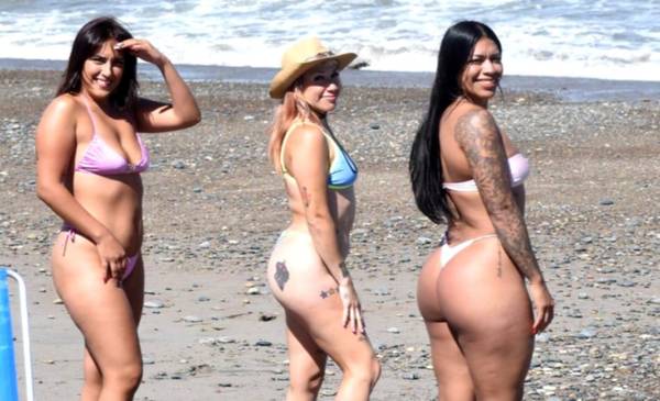 Con calor y días soleados en Playa Unión ya se vive un adelanto de lo que será el verano