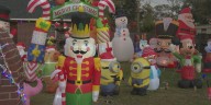 Holiday inflatable display brings joy to Rapides Parish neighborhood
