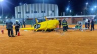 Helicóptero cayó en el ex circuito KDT de Palerm