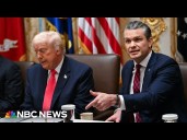 Trump talks strikes on alleged drug boats and immigration at Cabinet meeting