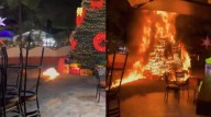 Toman la presidencia de Jonacatepec e incendian pino navideño como protesta tras presunto atropellamiento