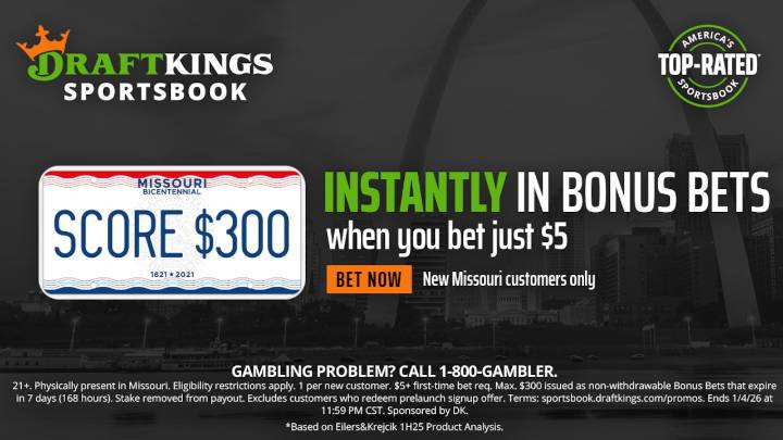 DraftKings Missouri promo code updated: $300 bonus and “Double Your Money” Cyber Monday deal
