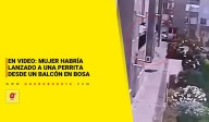 En video: mujer habría lanzado a una perrita desde un balcón en Bosa