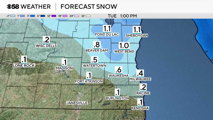 Light snow Monday night then wintry mix Tuesday into Wednesday