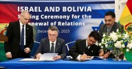 Bolivia retoma relaciones diplomáticas con Israel, rotas desde finales de 2023 por la ofensiva en Gaza