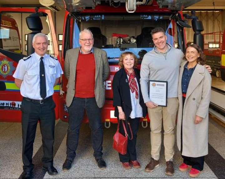 Commendation for man who pulled driver from burning car after M40 crash | Local News