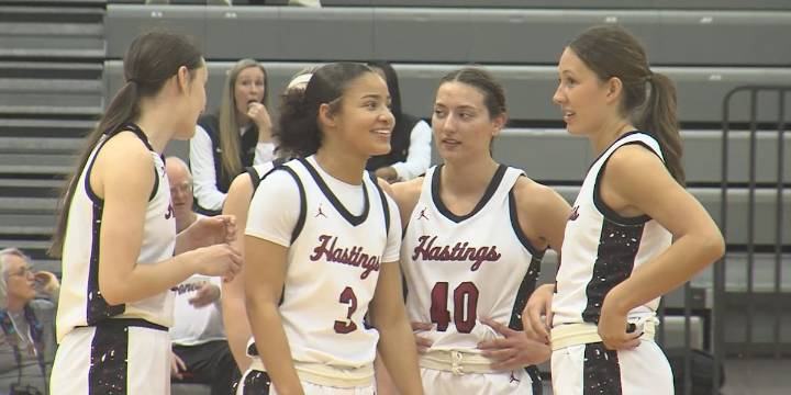Hastings women’s basketball rolls Midland on the road