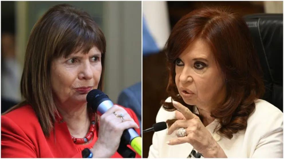 Tras las críticas de Cristina Kirchner por la inflación, Bullrich le respondió: “Tenga la decencia de no opinar”