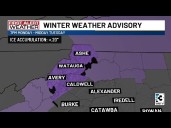 Showers, possible freezing rain expected Tuesday morning across the region
