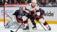Stützle scores 2 as Senators use 4-goal 1st period to beat Blue Jackets 6–3