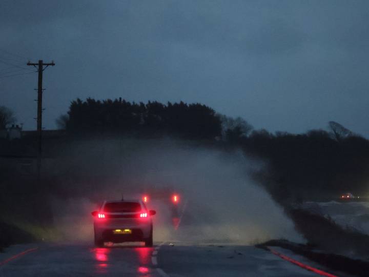Lorries overturn in high winds as Storm Bram travel disruption continues