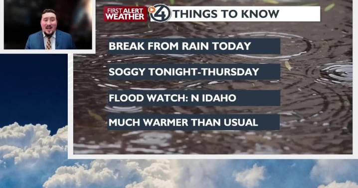 A quick break today before a lot more rain in the forecast 🌧️