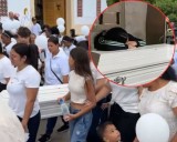 Entre dolor y exigencia de justicia: así fue el funeral de la pequeña Shelsy en Mingueo