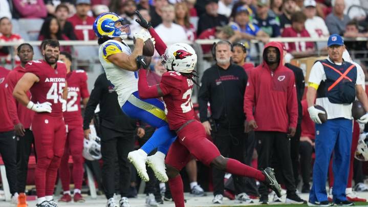 Receiver Puka Nacua puts on a show in Rams' thumping of the Cardinals
