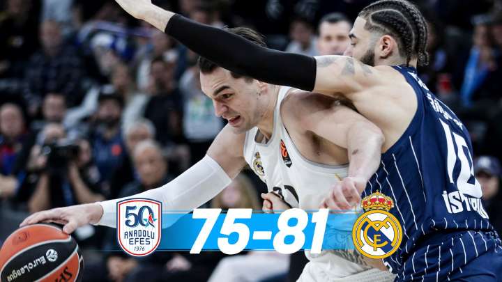 El Real Madrid se impone a Anadolu Efes en un combate defensivo