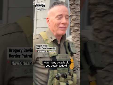 Greg Bovino on immigration crackdown in New Orleans #shorts