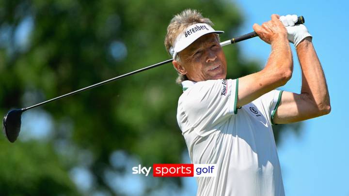 2025 World Champions Cup: Two-time Masters champion Bernhard Langer holes out on the fifth!