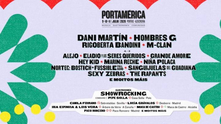 Dani Martín, nueva cabeza de cartel del PortAmérica 2026