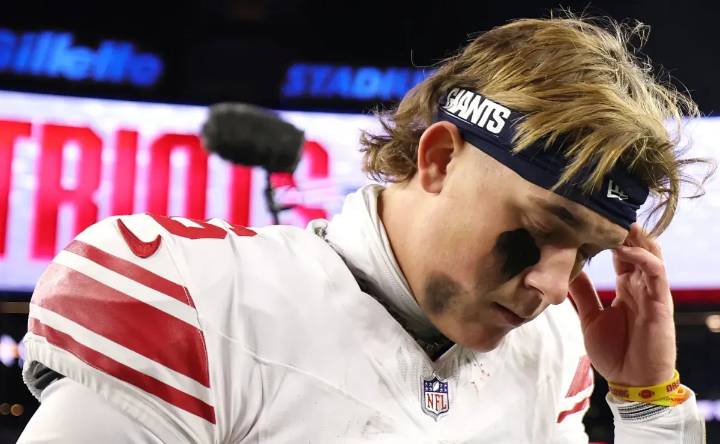 NY Giants player gets hefty fine for defending Jaxson Dart after vicious hit vs Patriots